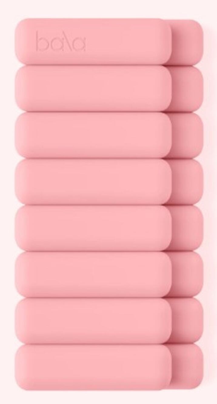 New Bala Bangles pair of 1LBS each Wrist/Ankle Weights in Blush